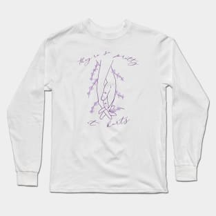 They’re So Pretty It Hurts - Girl in Red WLW Lyrics Long Sleeve T-Shirt